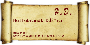 Hellebrandt Dóra névjegykártya