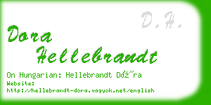 dora hellebrandt business card